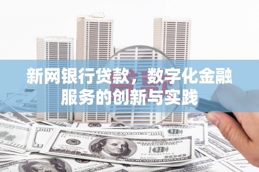 巩留新网银行贷款，数字化金融服务的创新与实践
