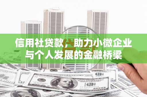 巩留信用社贷款，助力小微企业与个人发展的金融桥梁