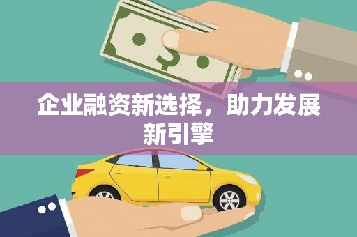 巩留企业融资新选择，助力发展新引擎