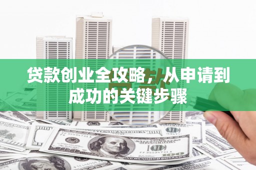 巩留贷款创业全攻略，从申请到成功的关键步骤