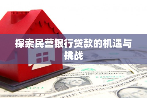 巩留探索民营银行贷款的机遇与挑战