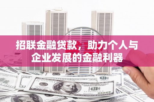 巩留招联金融贷款，助力个人与企业发展的金融利器