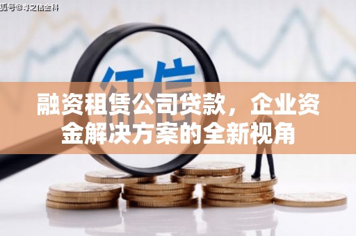 巩留融资租赁公司贷款，企业资金解决方案的全新视角