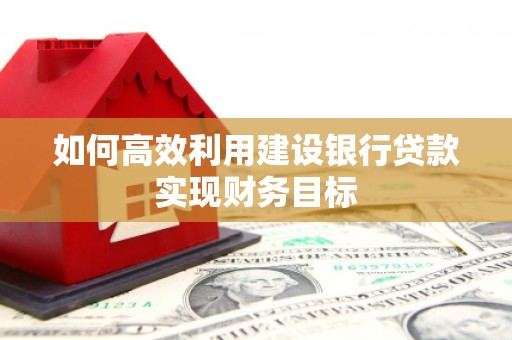 巩留如何高效利用建设银行贷款实现财务目标