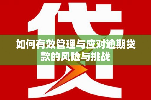 巩留如何有效管理与应对逾期贷款的风险与挑战