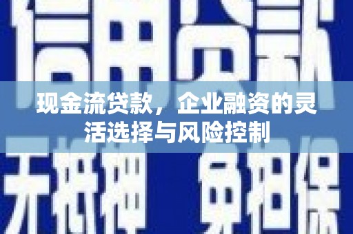 巩留现金流贷款，企业融资的灵活选择与风险控制