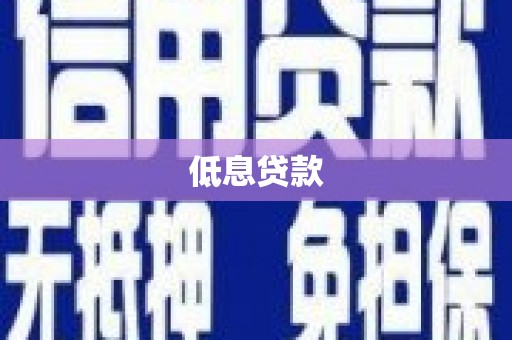 巩留低息贷款