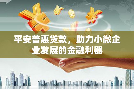 巩留平安普惠贷款，助力小微企业发展的金融利器
