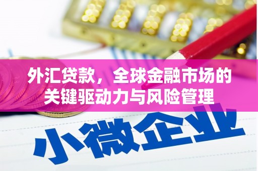 巩留外汇贷款，全球金融市场的关键驱动力与风险管理