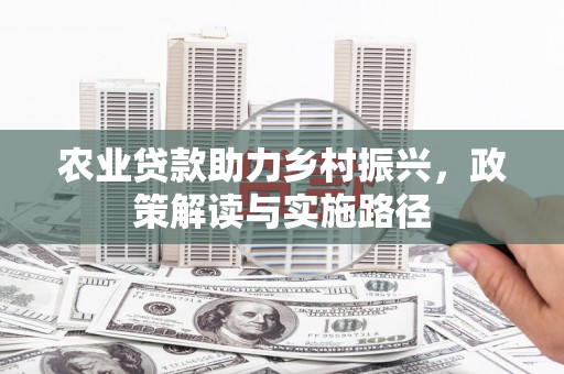 巩留农业贷款助力乡村振兴，政策解读与实施路径