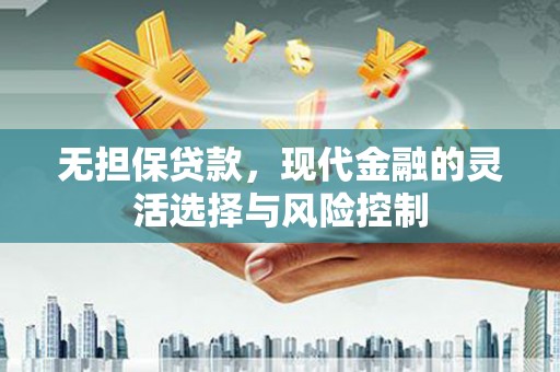 巩留无担保贷款，现代金融的灵活选择与风险控制