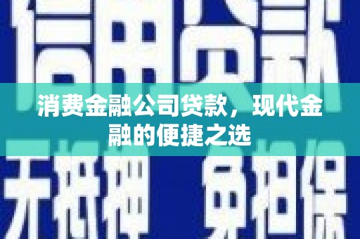 巩留消费金融公司贷款，现代金融的便捷之选