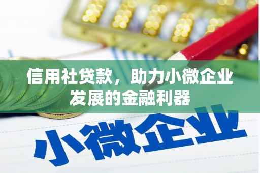 巩留信用社贷款，助力小微企业发展的金融利器