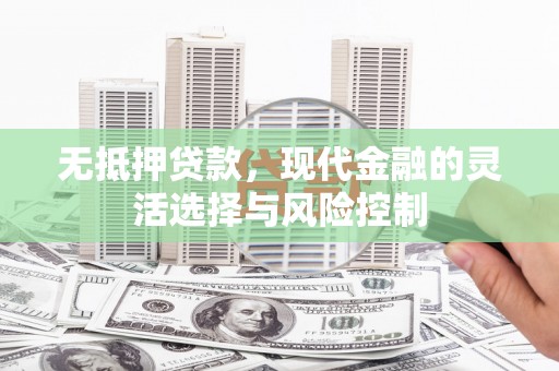 巩留无抵押贷款，现代金融的灵活选择与风险控制