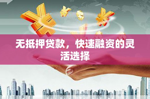 巩留无抵押贷款，快速融资的灵活选择