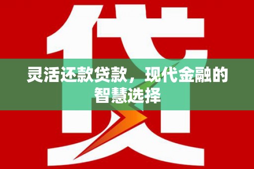 巩留灵活还款贷款，现代金融的智慧选择