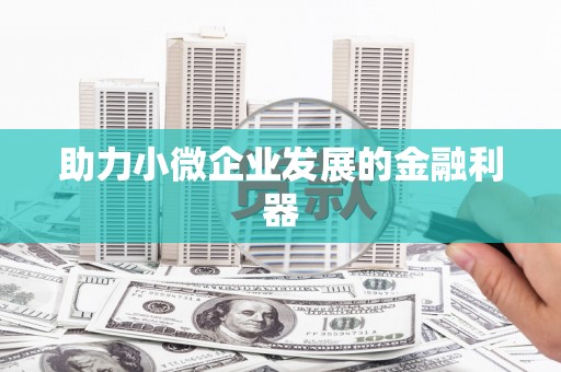 巩留助力小微企业发展的金融利器