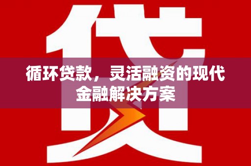 巩留循环贷款，灵活融资的现代金融解决方案