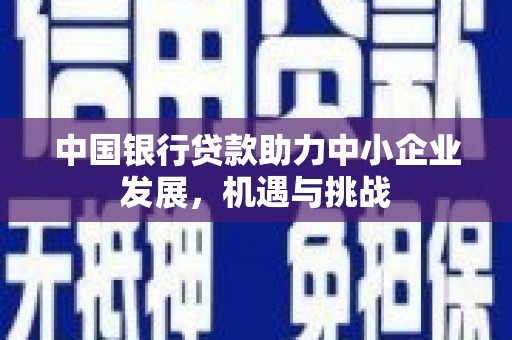巩留中国银行贷款助力中小企业发展，机遇与挑战