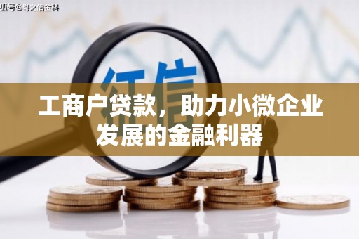 巩留工商户贷款，助力小微企业发展的金融利器