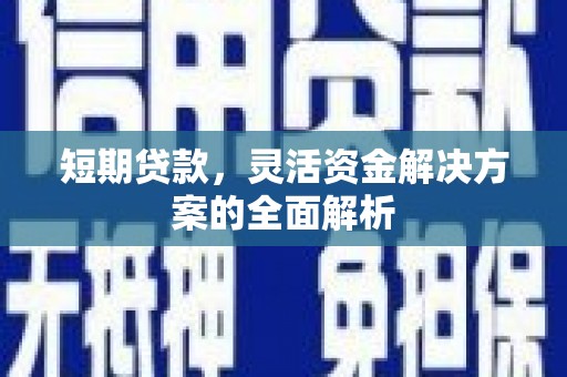 巩留短期贷款，灵活资金解决方案的全面解析