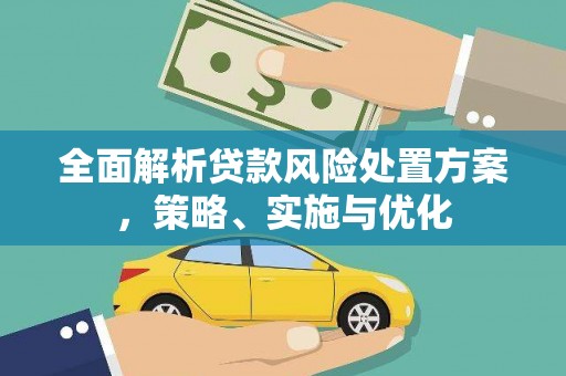 巩留全面解析贷款风险处置方案，策略、实施与优化