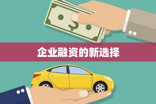 巩留企业融资的新选择