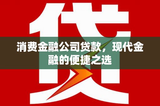 巩留消费金融公司贷款，现代金融的便捷之选
