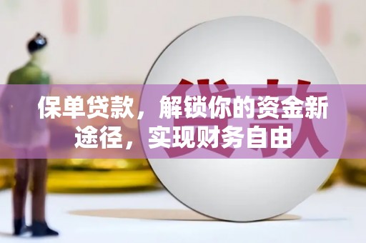 巩留保单贷款，解锁你的资金新途径，实现财务自由