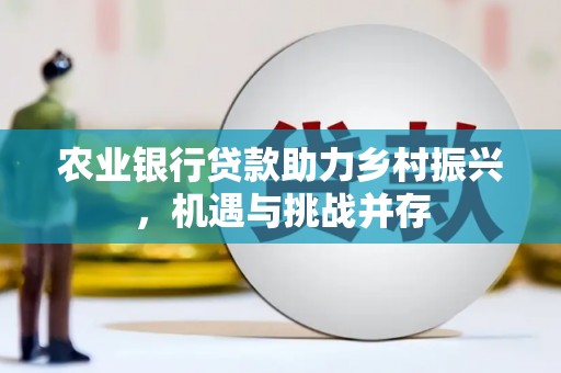 巩留农业银行贷款助力乡村振兴，机遇与挑战并存