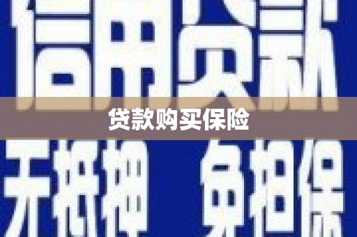 巩留贷款购买保险