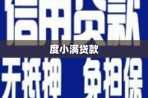 巩留度小满贷款
