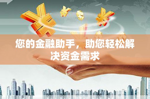 巩留您的金融助手，助您轻松解决资金需求