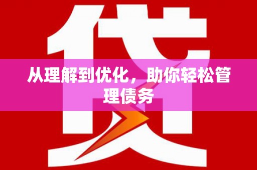 巩留从理解到优化，助你轻松管理债务