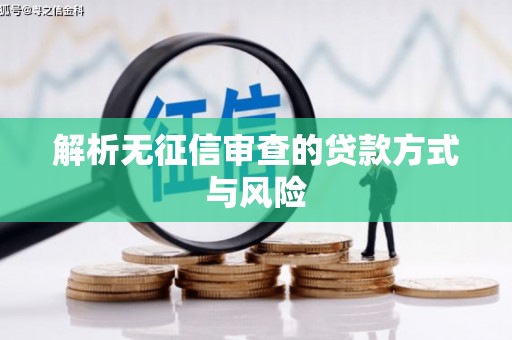 巩留解析无征信审查的贷款方式与风险