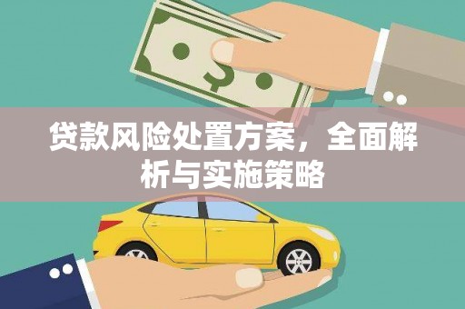 巩留贷款风险处置方案，全面解析与实施策略