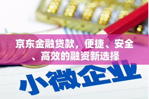 巩留京东金融贷款，便捷、安全、高效的融资新选择